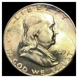 1949-S Silver Franklin Half Dollar GEM BU