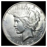 1923-S Silver Peace Dollar CHOICE BU