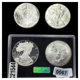 [4 Coins] 1986-2019 Silver Eagle