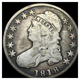1818 Capped Bust Half Dollar NICELY CIRCULATED