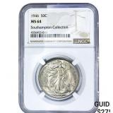 1946 Walking Liberty Half Dollar NGC MS64