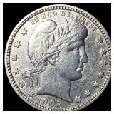 1907 Barber Silver Quarter UNCIRCULATED