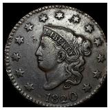 1820 Coronet Head Large Cent NEARLY UNCIRCULATED