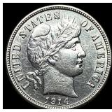 1914-S Silver Barber Dime CHOICE BU