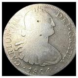1804Mo TH Spanish Colonies Silver 8 Reales  HIGH