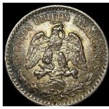 1919-M Mexico Silver 50 Centavos CLOSELY UNCIRCULA