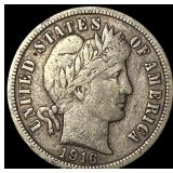 1916 Barber Dime LIGHTLY CIRCULATED