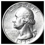 1932 Silver Washington Quarter CHOICE AU