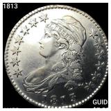 1813 Capped Bust Half Dollar CHOICE AU
