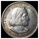 1893 Silver Columbian Half Dollar NEARLY UNCIRCULA