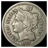 1873 Nickel Three-Cent Piece LIGHTLY CIRCULATED
