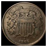 1864 Two-Cent Piece ABOUT UNCIRCULATED