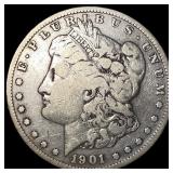 1901-S Silver Morgan Dollar LIGHTLY CIRCULATED