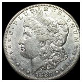 1883-S Silver Morgan Dollar CHOICE AU