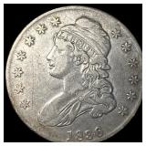 1836 Capped Bust Half Dollar NEARLY UNCIRCULATED