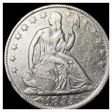 1855-O Silver Seated Liberty Half Dollar CLOSELY U