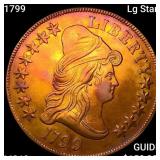 1799 Lg Stars $10 Gold Eagle UNCIRCULATED