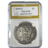 1879-CC Morgan Silver Dollar PGA VF35