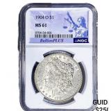 1904-O Morgan Silver Dollar NGC MS61