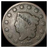 1829 Coronet Head Large Cent LIGHTLY CIRCULATED