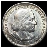 1893 Silver Columbian Half Dollar NEARLY UNCIRCULA