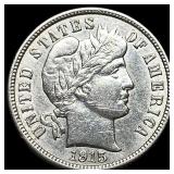 1915 Barber Dime CLOSELY UNCIRCULATED