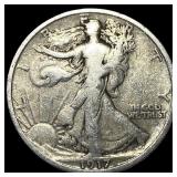 1917-D Silver Walking Liberty Half Dollar NEARLY U