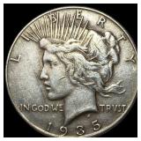 1935 Silver Peace Dollar NEARLY UNCIRCULATED