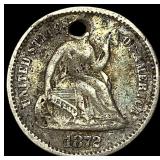 1872 Seated Liberty Silver Half Dime HIGH GRADE