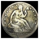 1853 Arrows Seated Liberty Half Dollar NICELY CIRC