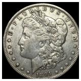 1891-O Silver Morgan Dollar ABOUT UNCIRCULATED