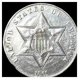 1861 Silver Three-Cent Piece UNCIRCULATED