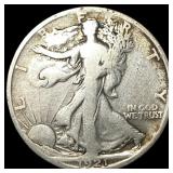 1921-S Silver Walking Liberty Half Dollar LIGHTLY