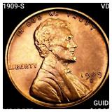 1909-S VDB Wheat Cent GEM BU RD