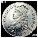 1811 Capped Bust Half Dollar CHOICE BU+