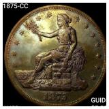 1875-CC Silver Trade Dollar CHOICE AU