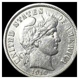 1910-S Silver Barber Dime CLOSELY UNCIRCULATED