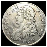 1830 Capped Bust Half Dollar LIGHTLY CIRCULATED