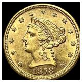 1878 Gold $2.50 Liberty Head Quarter Eagle UNCIRCU