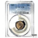 1861 Indian Head Cent PCGS AU55