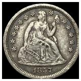 1857-O Silver Seated Liberty Dime NEARLY UNCIRCULA