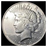 1934 Silver Peace Dollar CHOICE AU