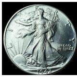 1942 Walking Liberty Half Dollar CHOICE BU