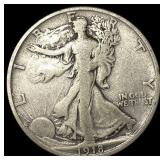 1918-S Silver Walking Liberty Half Dollar LIGHTLY