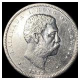 1883 Hawaii Silver 1/2 Dollar CLOSELY UNCIRCULATED