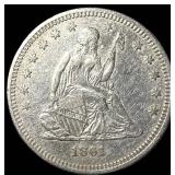 1861 Seated Liberty Quarter CLOSELY UNCIRCULATED