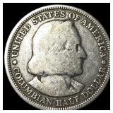 1893 Silver Columbian Half Dollar NEARLY UNCIRCULA
