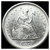 1875-S Silver Twenty Cents CHOICE AU