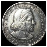 1892 Silver Columbian Half Dollar NEARLY UNCIRCULA
