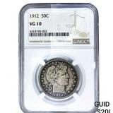 1912 Barber Half Dollar NGC VG10